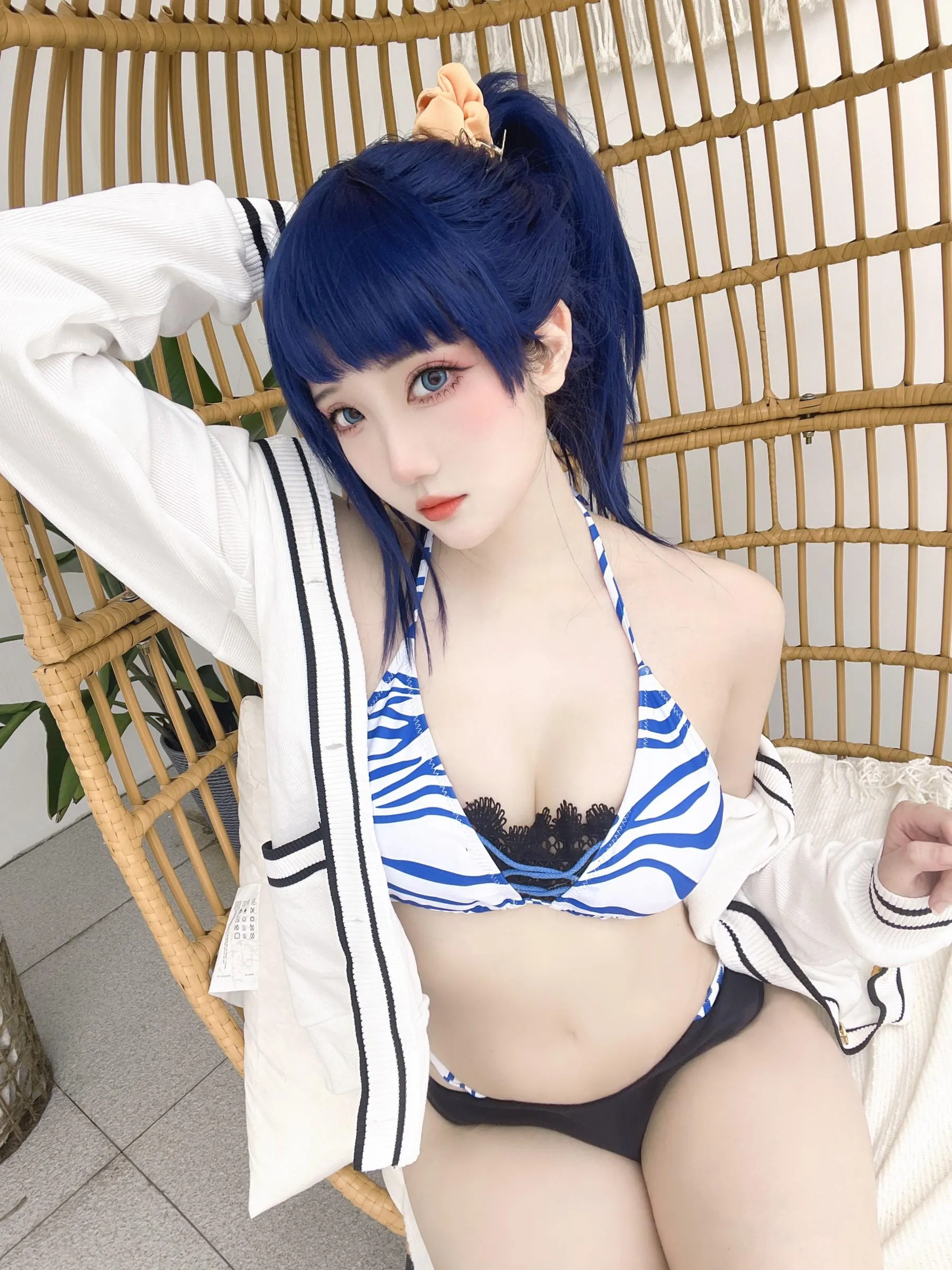 Momoko葵葵 – NO.35 瓜希酱 SSSS.GRIDMAN 宝多六花新条茜 泳装-古利特自拍 [30P]插图9